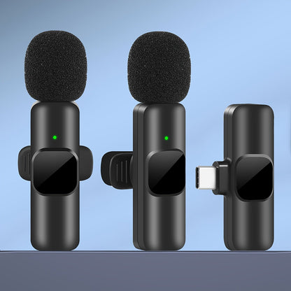Wireless Lavalier Microphone for Clear Audio Recording with iPhone