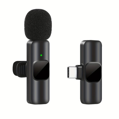 Wireless Lavalier Microphone for Clear Audio Recording with iPhone