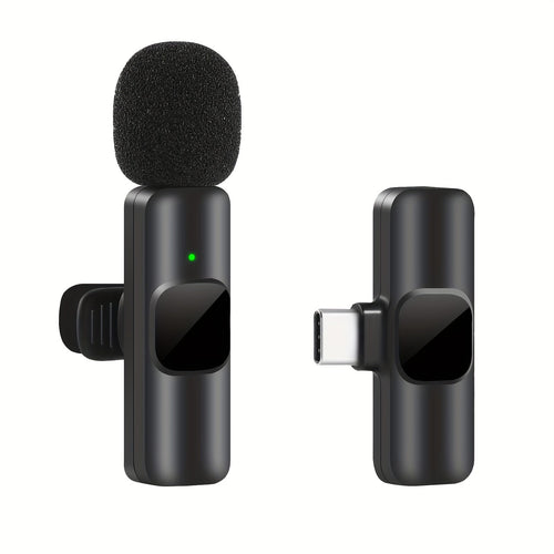 Wireless Lavalier Microphone for Clear Audio Recording with iPhone