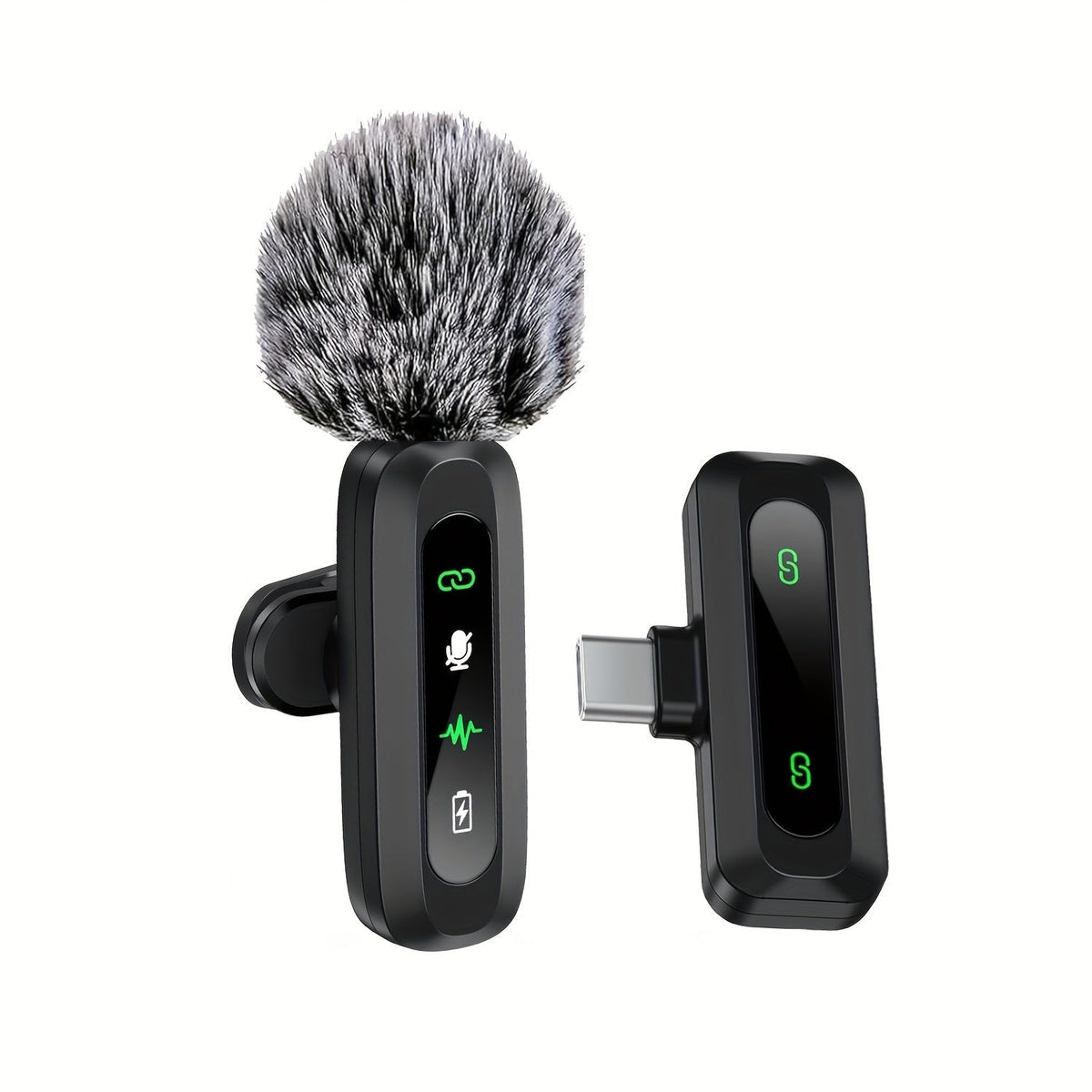 Wireless Lavalier Microphone with USB-C for Stable, Clear Audio