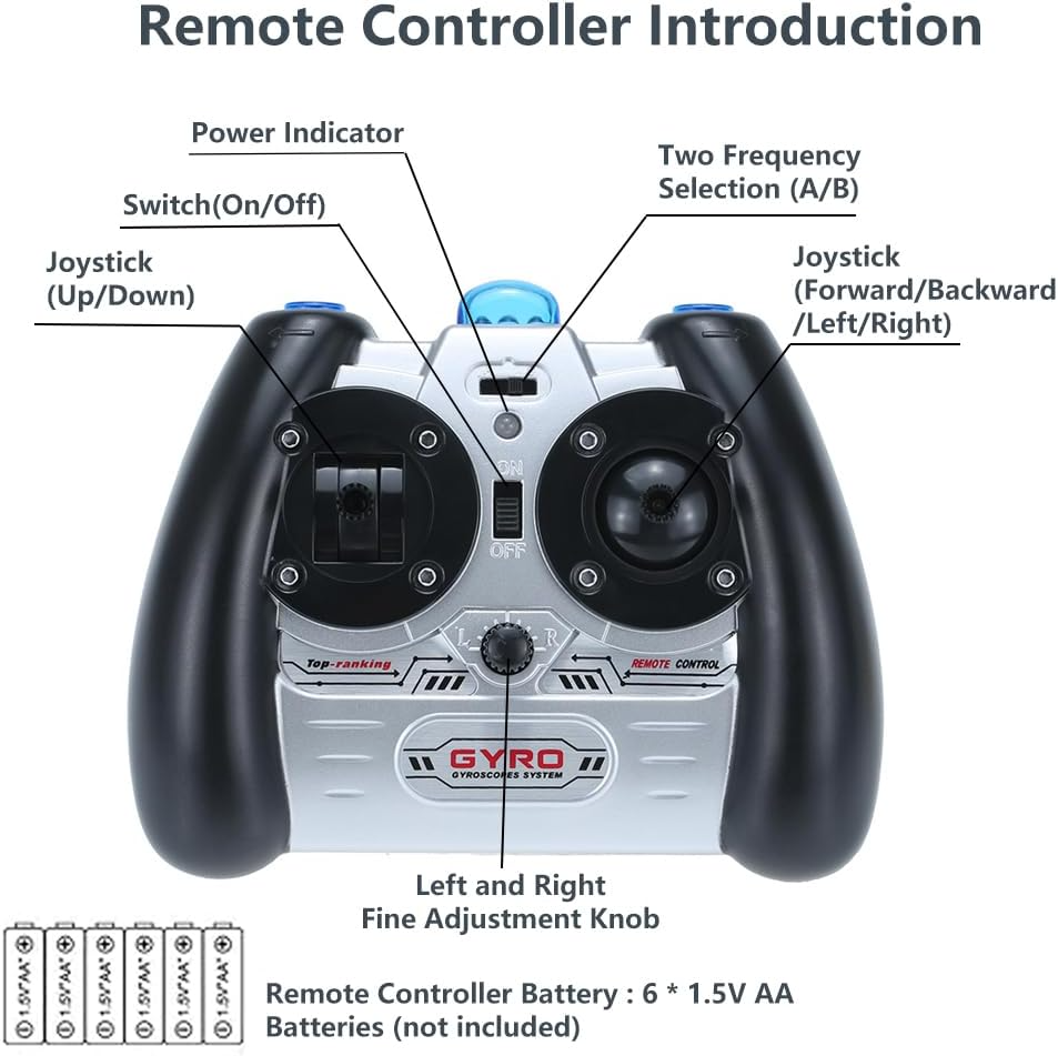 Mini Helicopter with Gyroscopic System – Remote Control Operated
