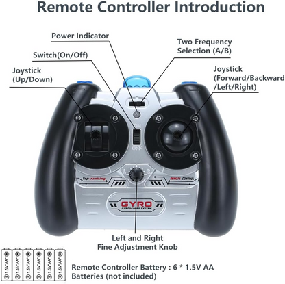 Mini Helicopter with Gyroscopic System – Remote Control Operated
