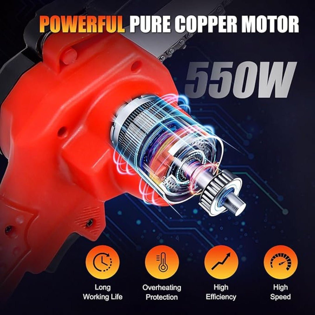 Compact Cordless Electric Saw – Rechargeable and Lightweight Design
