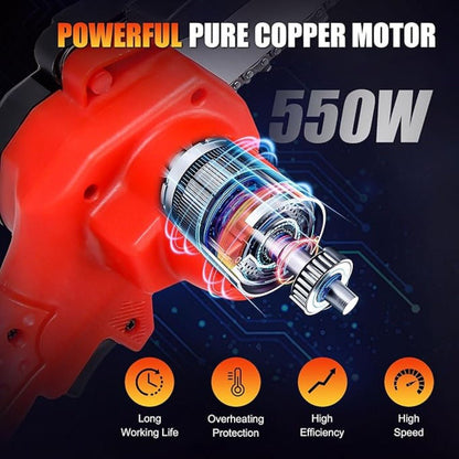 Compact Cordless Electric Saw – Rechargeable and Lightweight Design