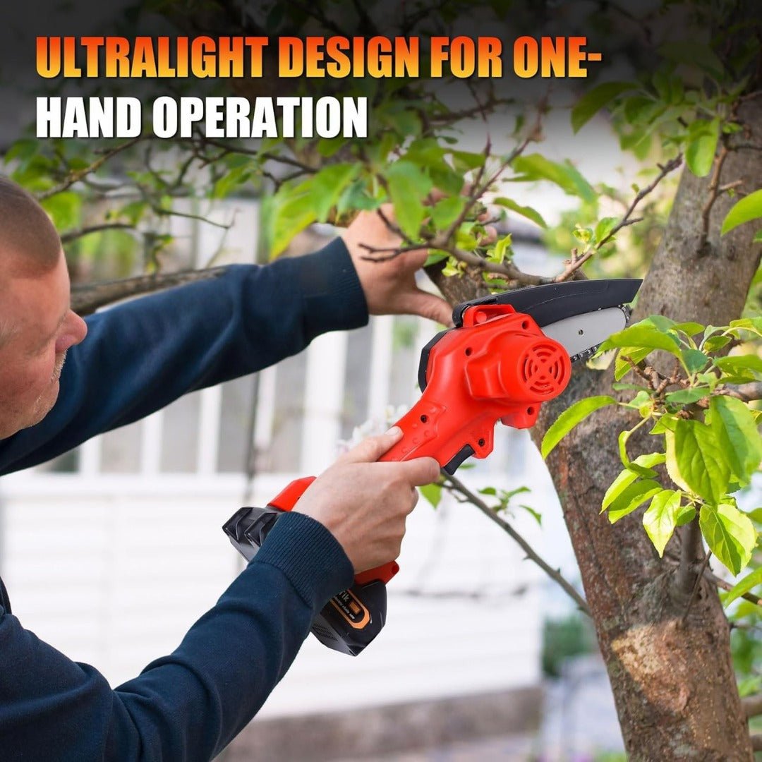 Compact Cordless Electric Saw – Rechargeable and Lightweight Design