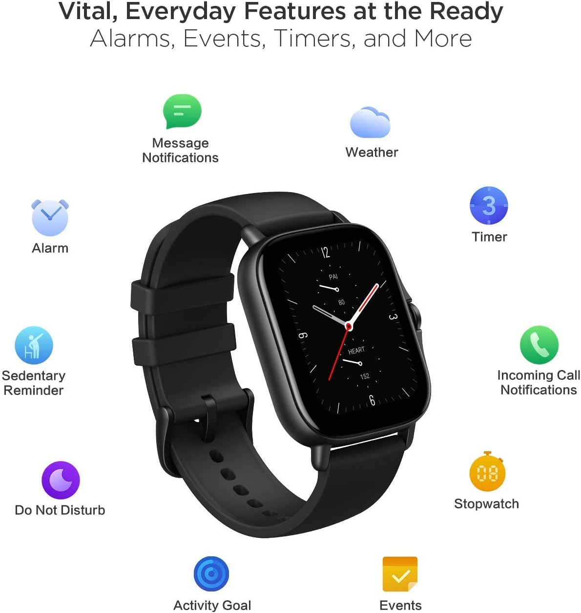 Health Monitoring Wristwatch with Bluetooth Calling Function