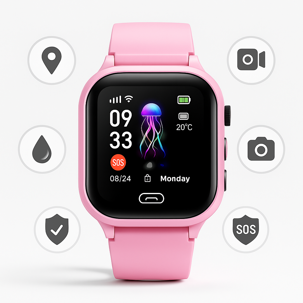Children's GPS Tracking Watch for Safety and Communication