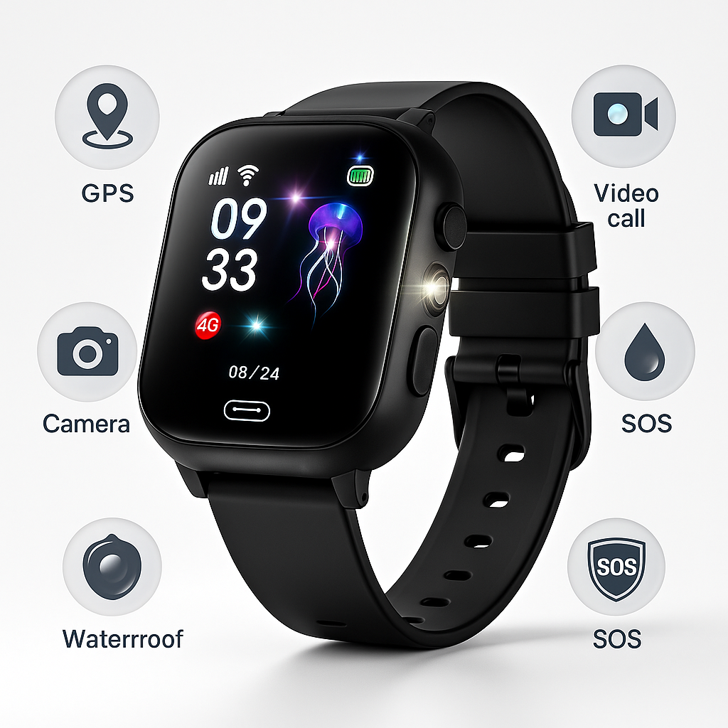 Children's GPS Tracking Watch for Safety and Communication