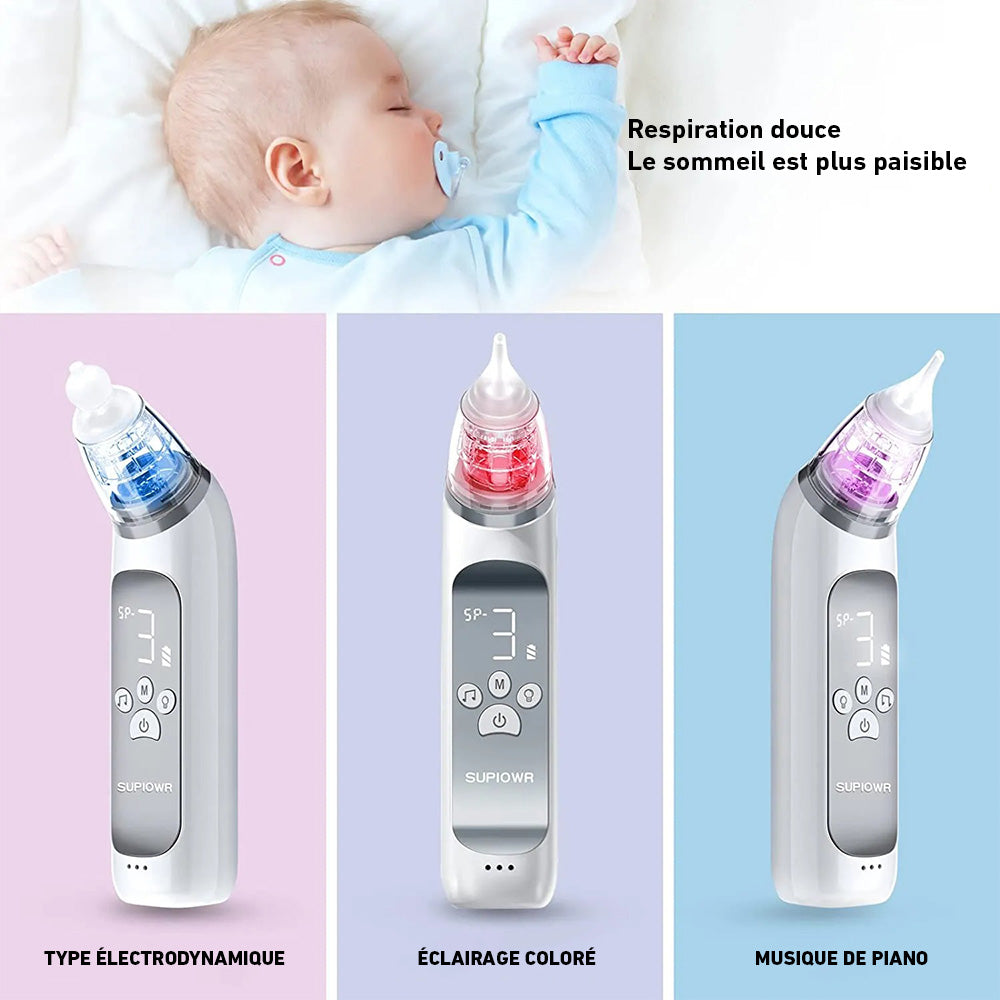 Electric Nasal Aspirator for Infants with Three Suction Settings