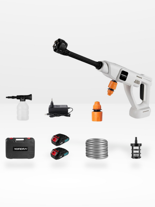 Cordless High-Pressure Washer 220 Bars with Multiple Accessories