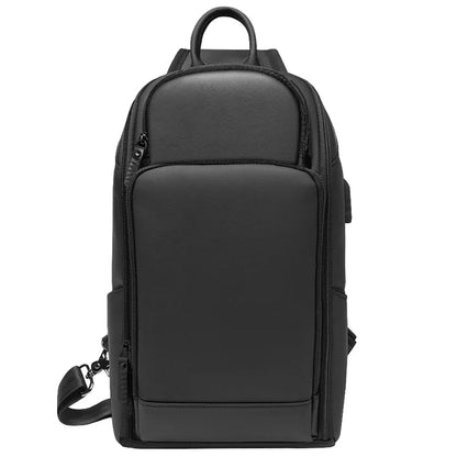 Waterproof Shoulder Bag with Anti-theft Features and Hidden USB Port