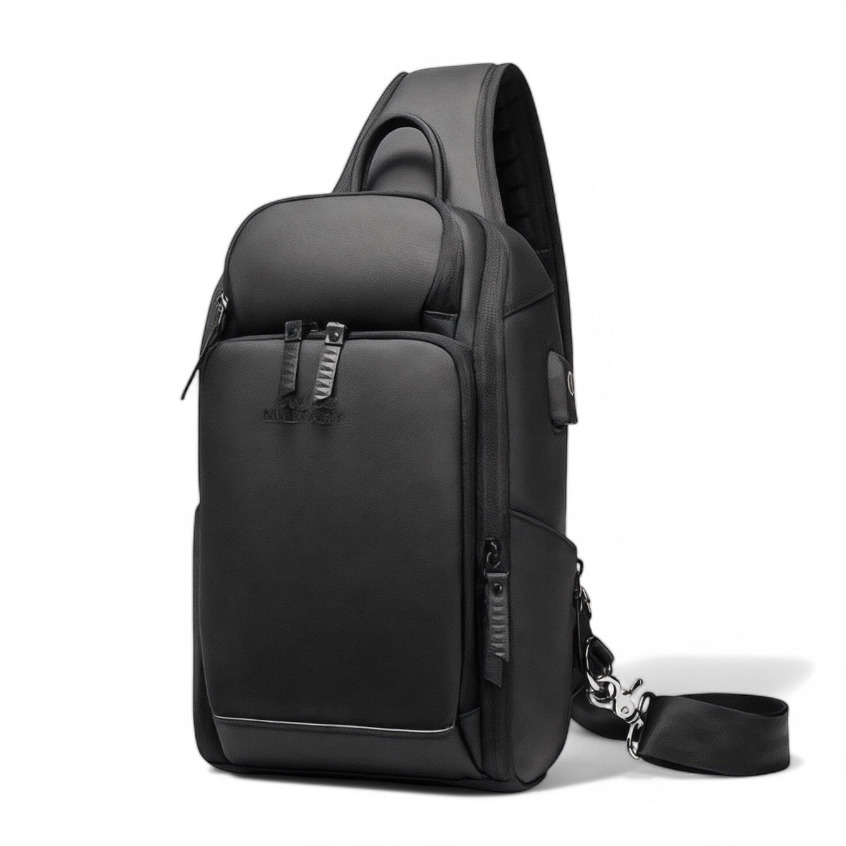 Waterproof Shoulder Bag with Anti-theft Features and Hidden USB Port