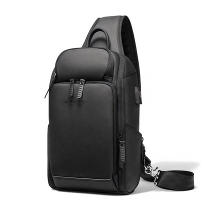 Waterproof Shoulder Bag with Anti-theft Features and Hidden USB Port