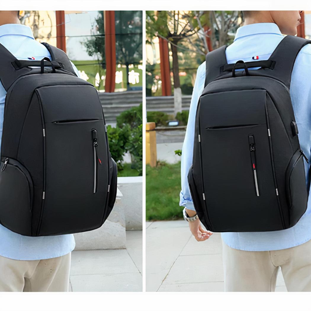 Waterproof Backpack Featuring USB Charger and Laptop Compartment
