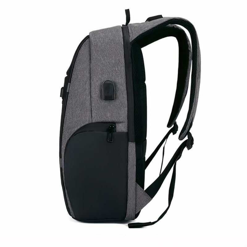 Waterproof Backpack Featuring USB Charger and Laptop Compartment