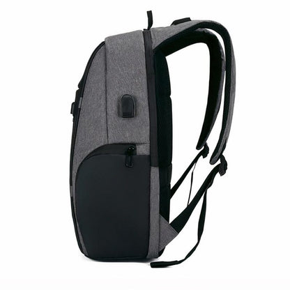 Waterproof Backpack Featuring USB Charger and Laptop Compartment