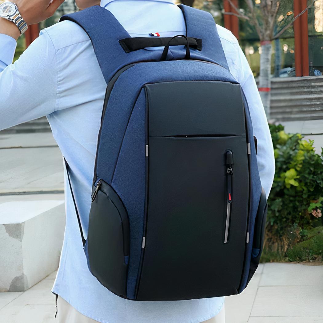Waterproof Backpack Featuring USB Charger and Laptop Compartment