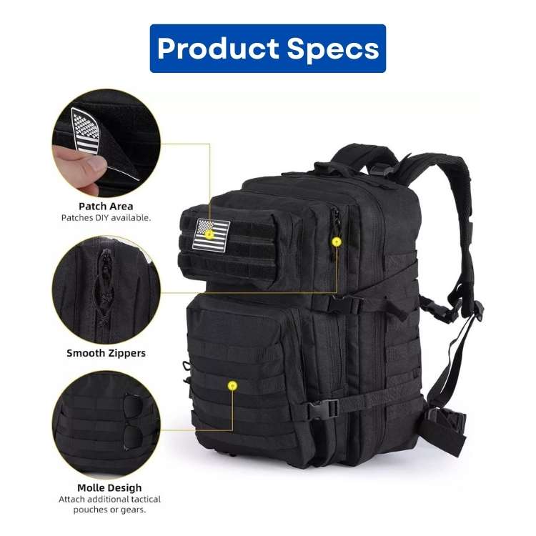 Weatherproof Tactical Backpack – Sturdy and Long-lasting Design