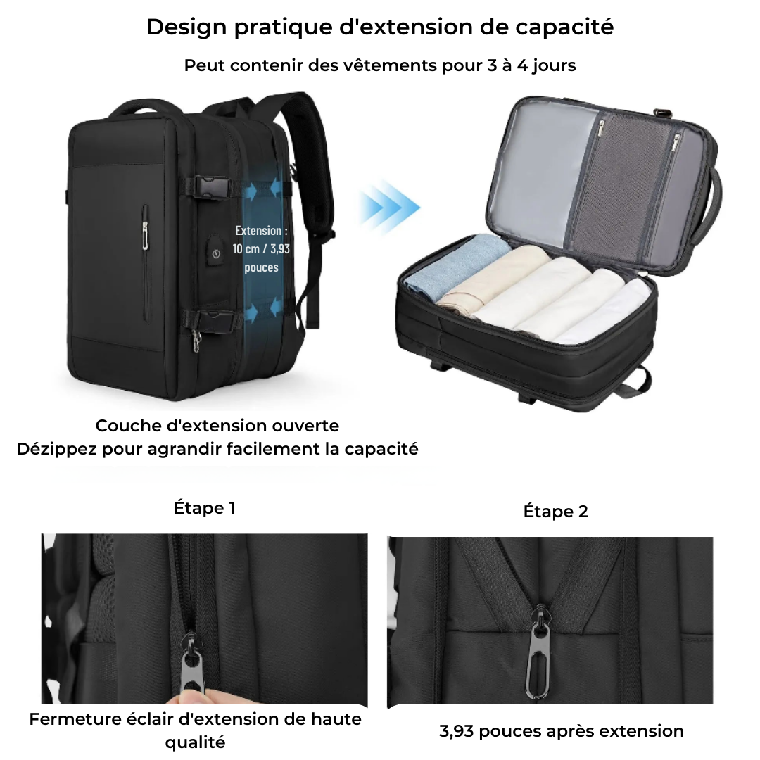 40L Waterproof Backpack for Travel – Unisex Design