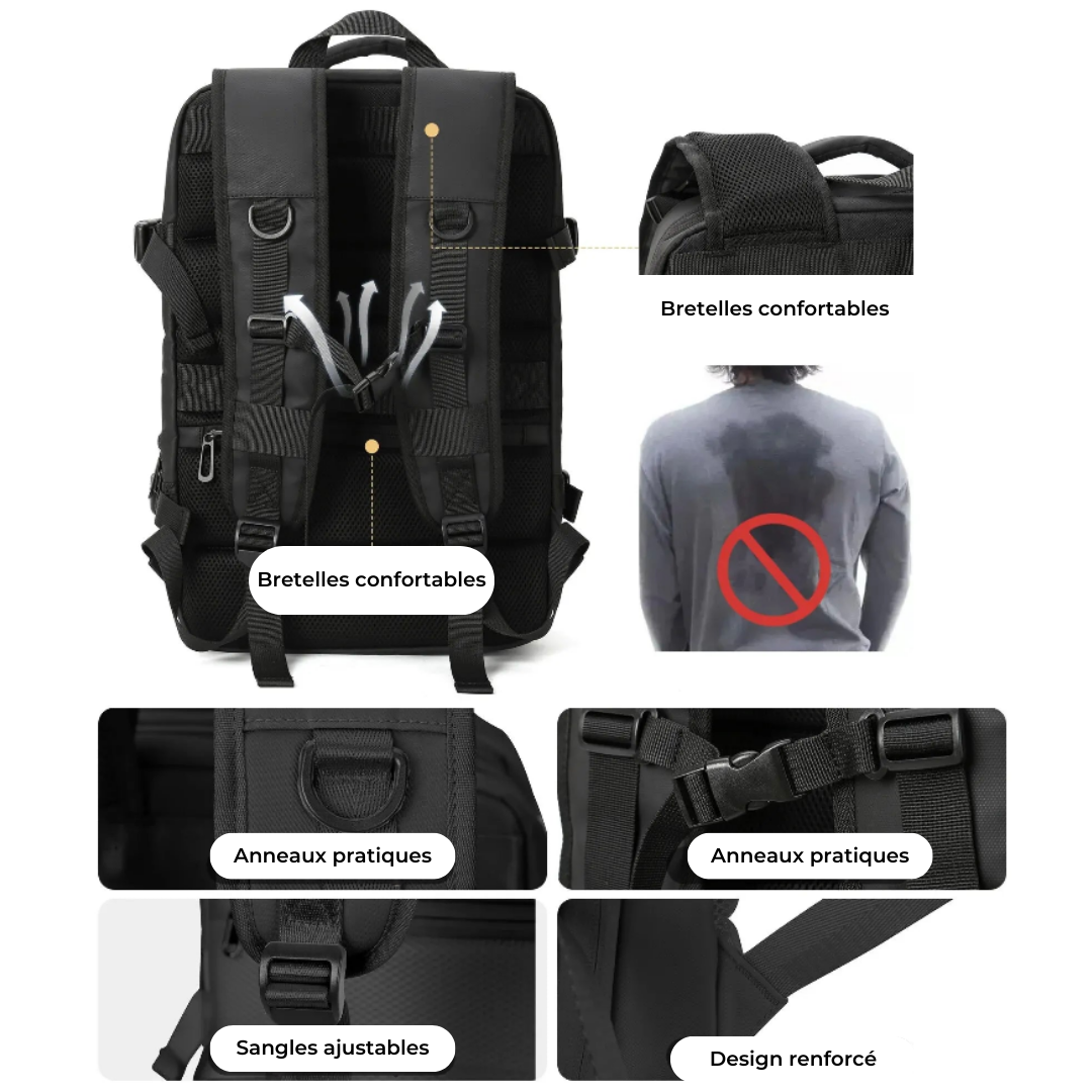 40L Waterproof Backpack for Travel – Unisex Design
