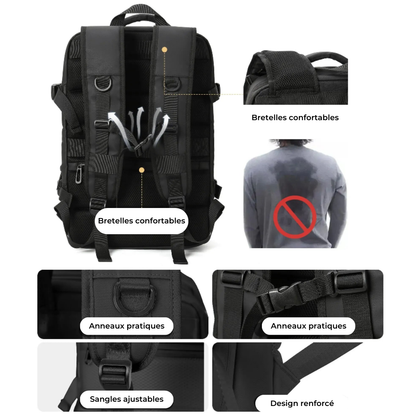40L Waterproof Backpack for Travel – Unisex Design