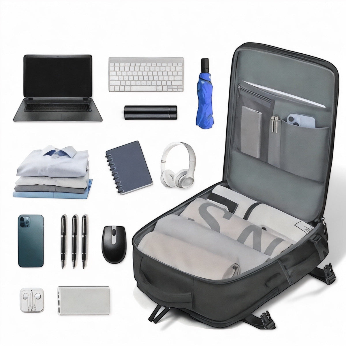 Waterproof Unisex Backpack with 25L Large Capacity