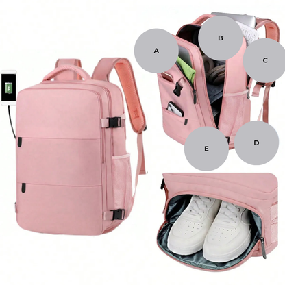 Waterproof Unisex Backpack with 25L Large Capacity