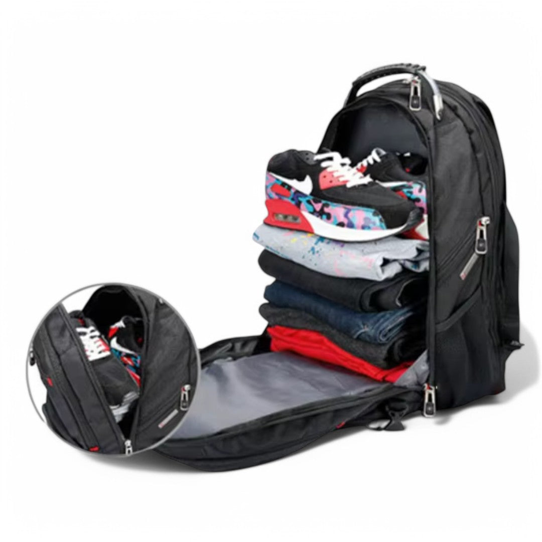 Waterproof 35L Travel Backpack for Laptops - Unisex Design