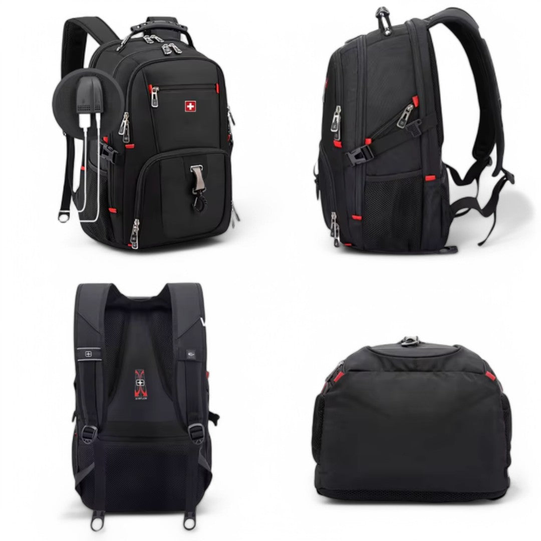 Waterproof 35L Travel Backpack for Laptops - Unisex Design