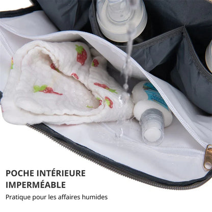 3-in-1 Baby Diaper Bag with Built-in Crib