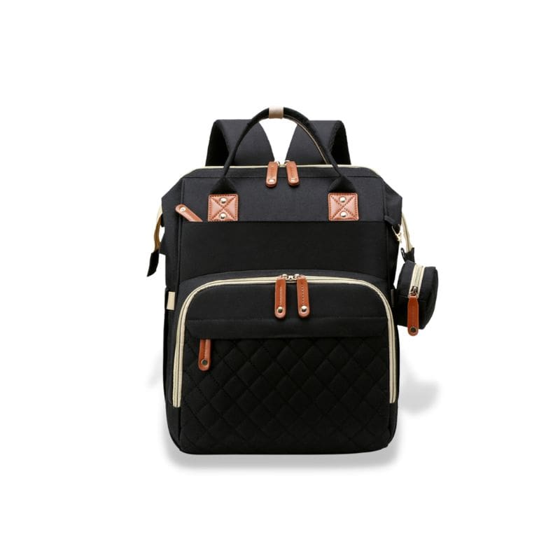 3-in-1 Diaper Backpack with Portable Baby Crib