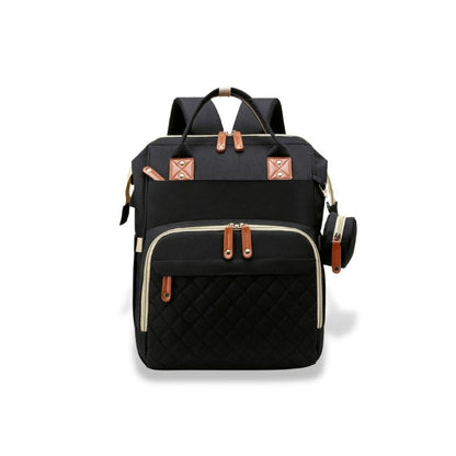 3-in-1 Diaper Backpack with Portable Baby Crib