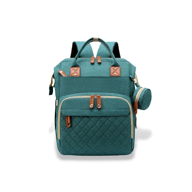 3-in-1 Diaper Backpack with Portable Baby Crib