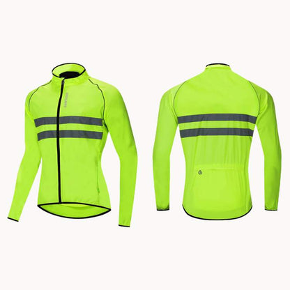 Waterproof Jacket with Wind Resistance and Reflective Accents