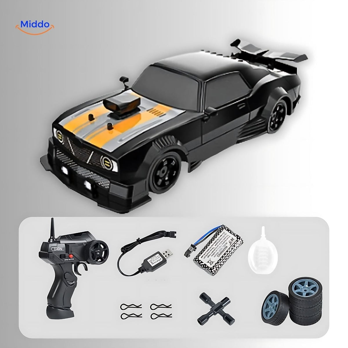 Remote Control Car with Fast 4-Wheel Drive and Quick Charging