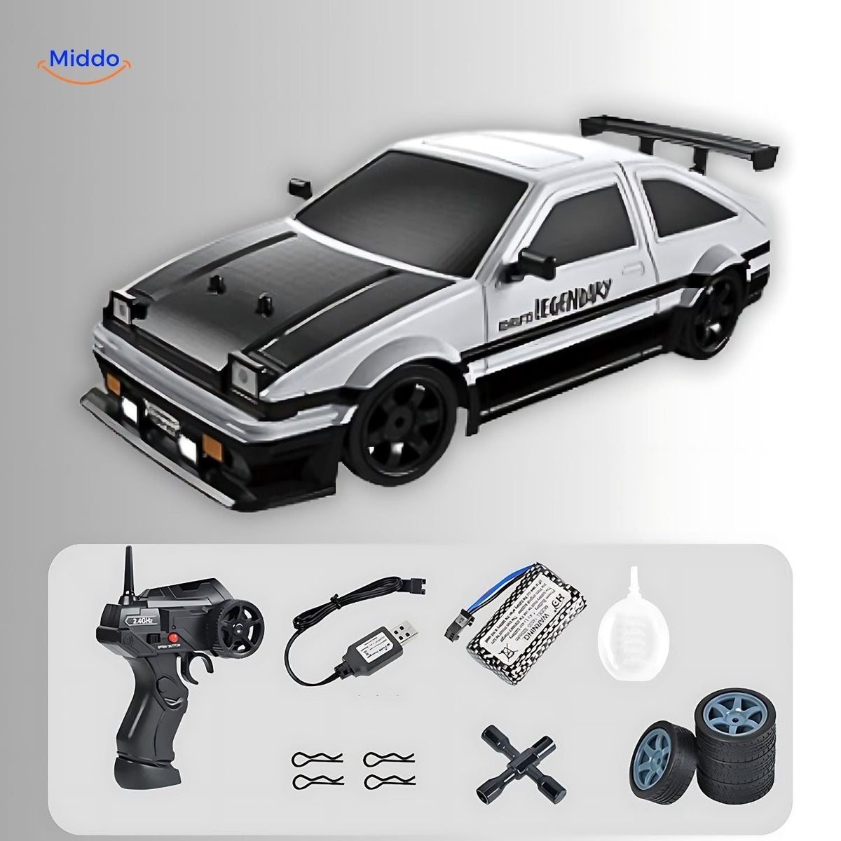 Remote Control Car with Fast 4-Wheel Drive and Quick Charging