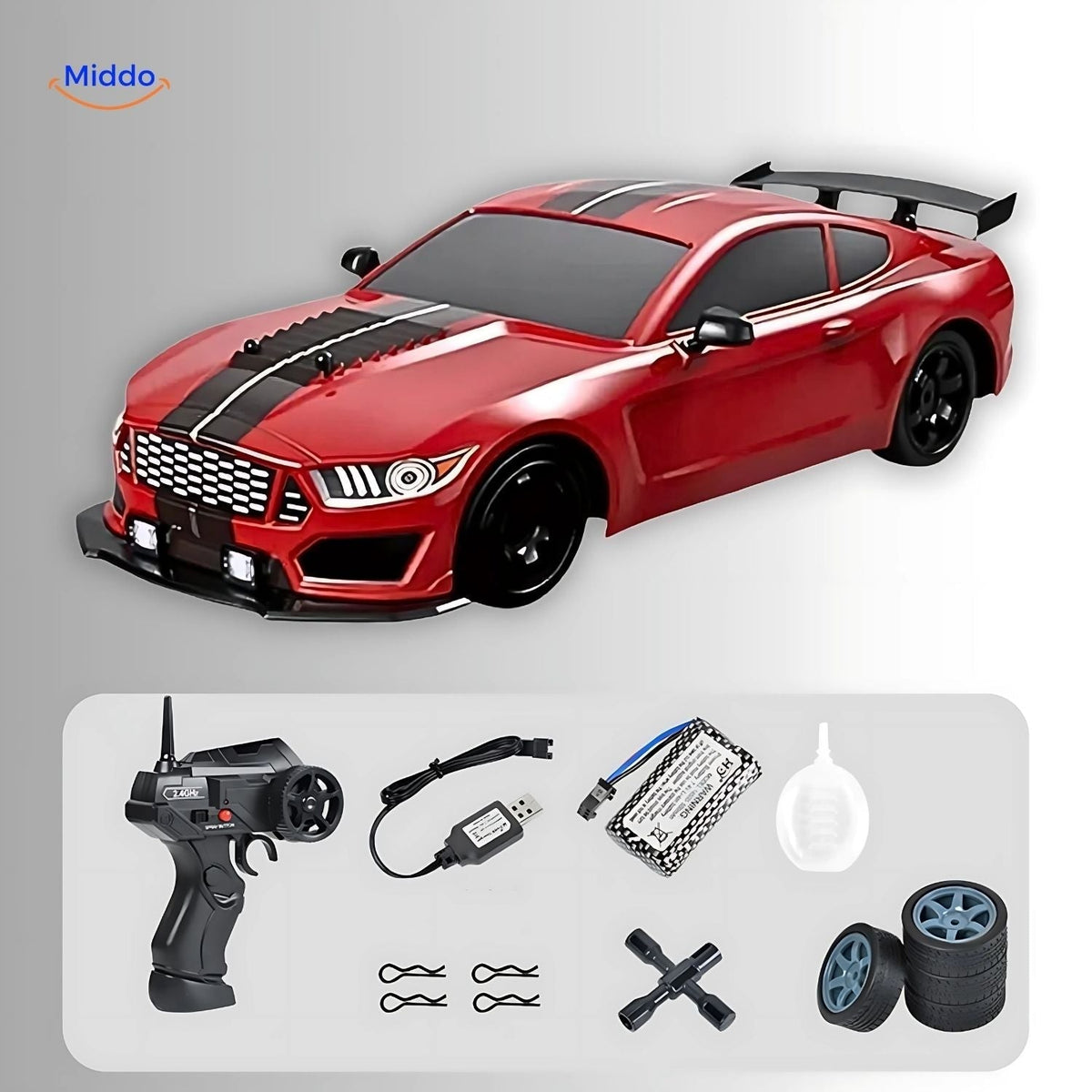 Remote Control Car with Fast 4-Wheel Drive and Quick Charging