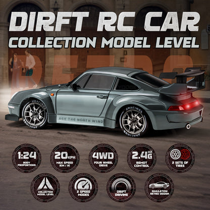 Rechargeable Remote-Control Drift Car with 2.4GHz Technology