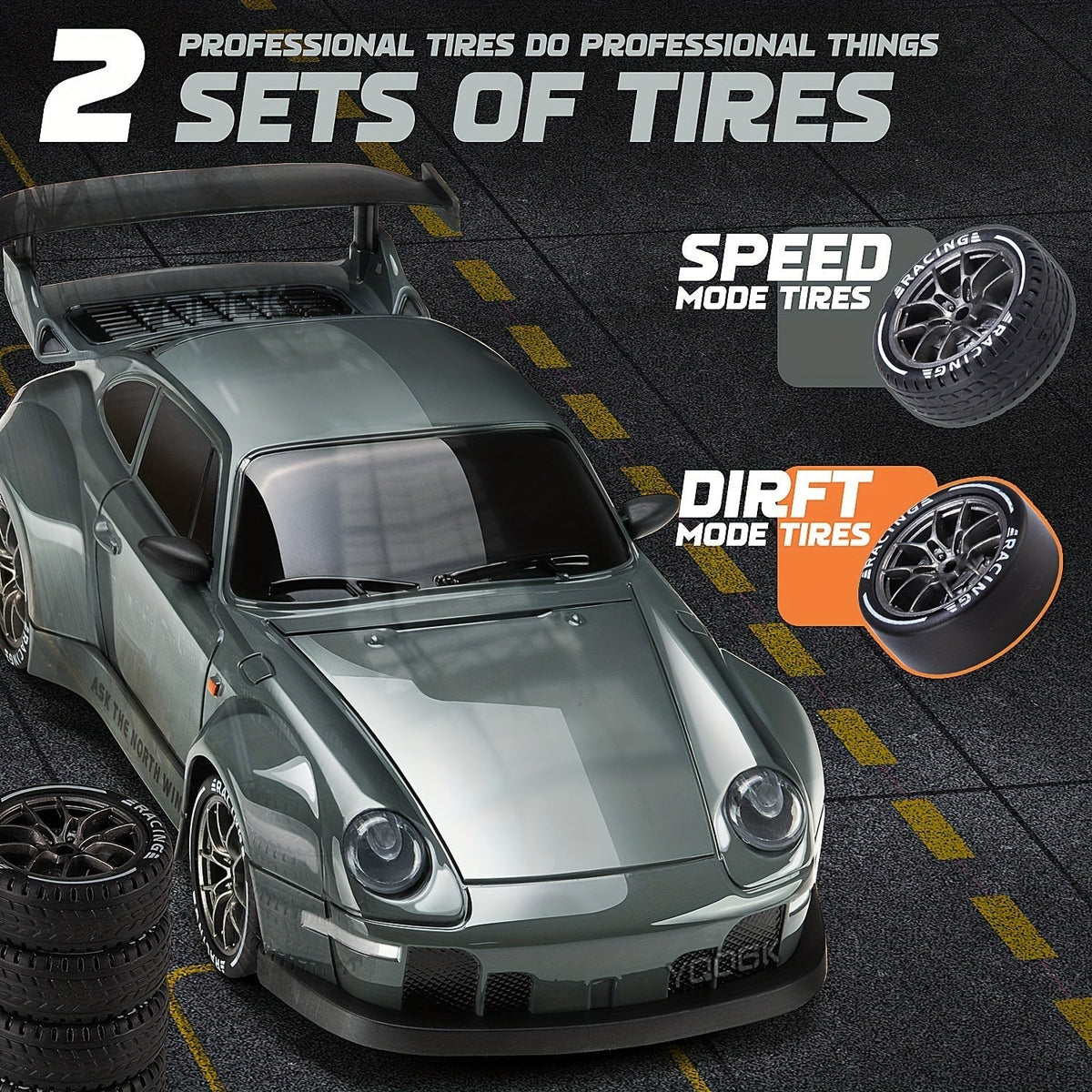 Rechargeable Remote-Control Drift Car with 2.4GHz Technology
