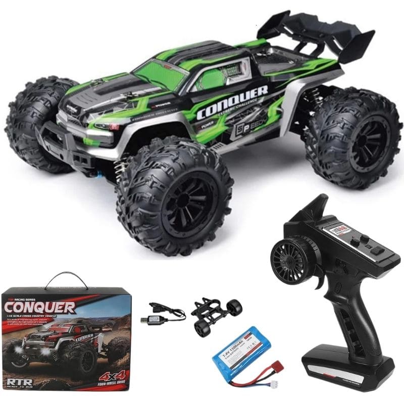 4x4 Remote Control Off-Road Car - Rechargeable, 50 km/h Speed