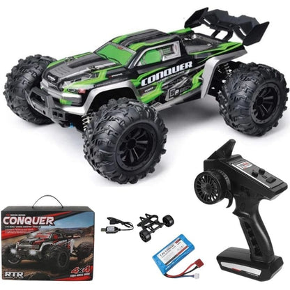 4x4 Remote Control Off-Road Car - Rechargeable, 50 km/h Speed