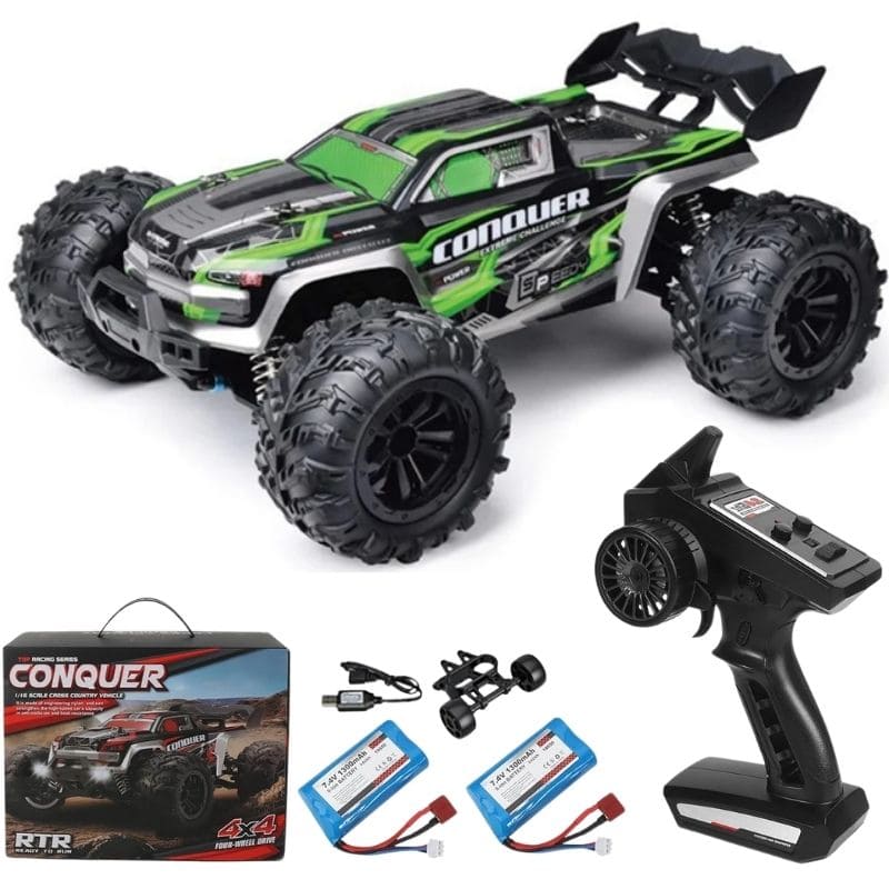4x4 Remote Control Off-Road Car - Rechargeable, 50 km/h Speed