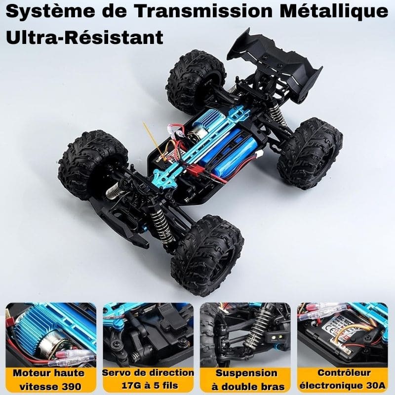 4x4 Remote Control Off-Road Car - Rechargeable, 50 km/h Speed