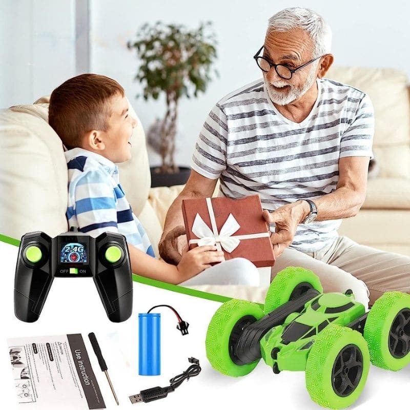 360° Remote-Controlled Drift Car – Rechargeable All-Terrain Stunt Vehicle