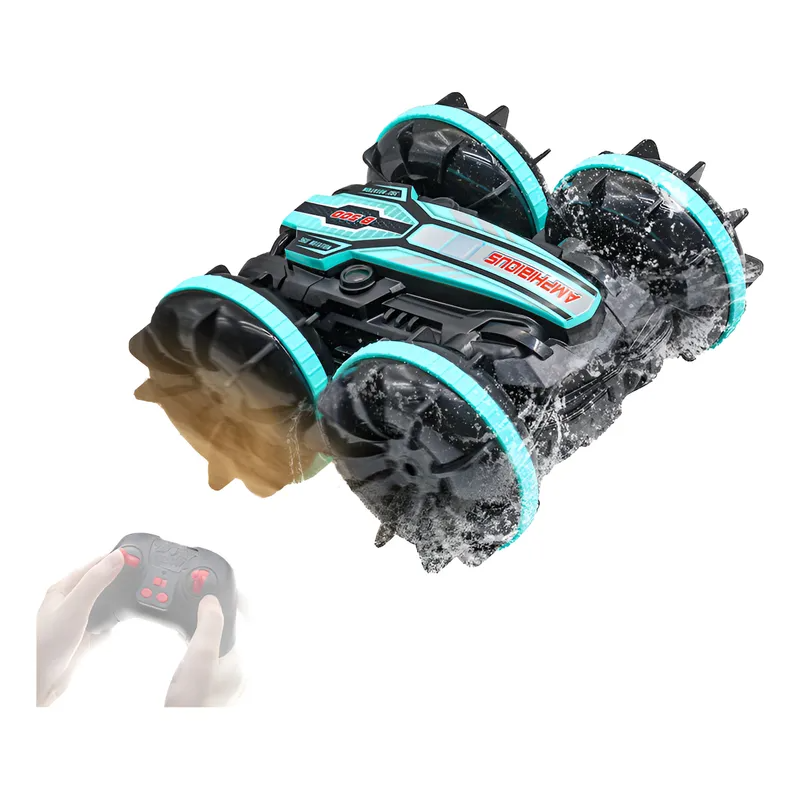 Remote-Controlled All-Terrain Vehicle with Amphibious Design, 15 km/h Speed