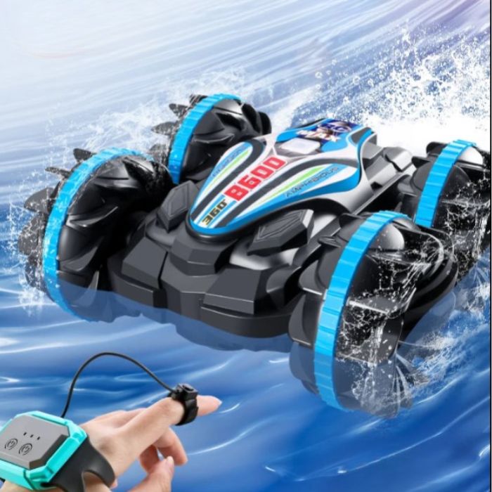 Remote-Controlled All-Terrain Vehicle with Amphibious Design, 15 km/h Speed