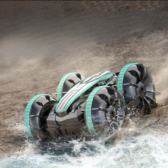 Remote-Controlled All-Terrain Vehicle with Amphibious Design, 15 km/h Speed
