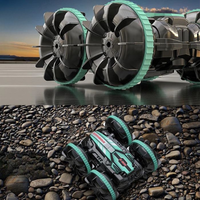 Remote-Controlled All-Terrain Vehicle with Amphibious Design, 15 km/h Speed