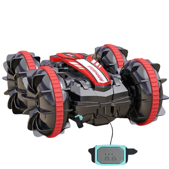 Remote-Controlled All-Terrain Vehicle with Amphibious Design, 15 km/h Speed