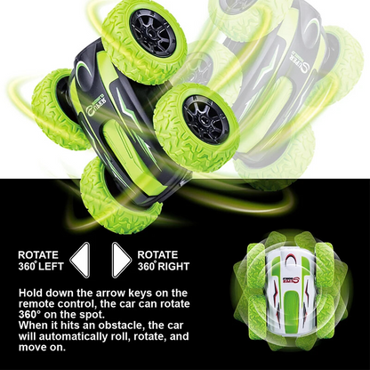 Remote-Controlled All-Terrain Vehicle with 360° Spin and LED Lights
